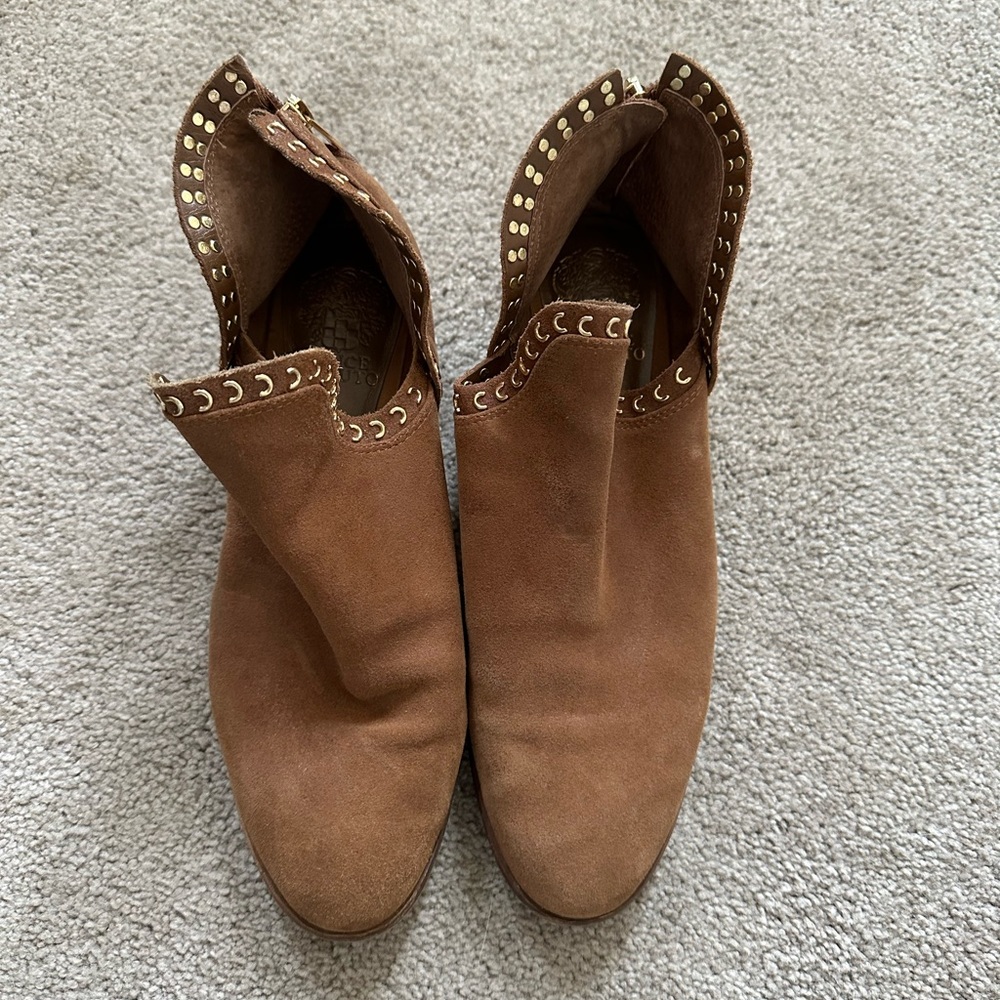 Vince Camuto brown booties